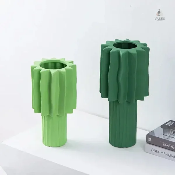 Vase décoratif couleur vert intense
