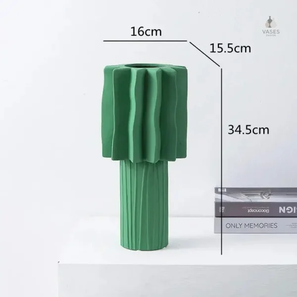 Vase vert lumineux, ajout de couleur à votre déco