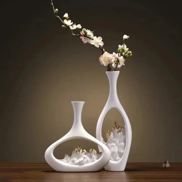 Vase creux moderne pour décoration intérieure