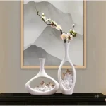 Vase creux design minimaliste en verre