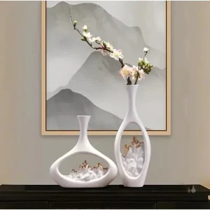 Vase creux design minimaliste en verre