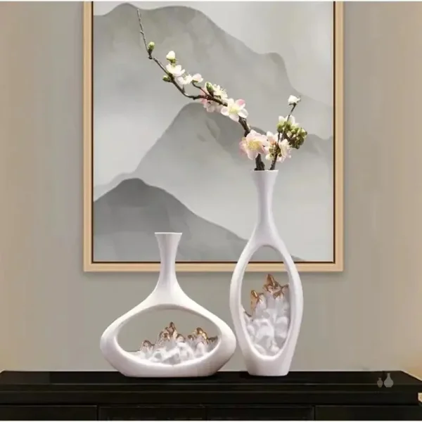 Vase creux design minimaliste en verre