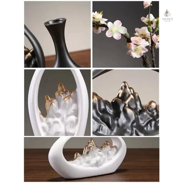 Vase creux décoratif pour fleurs séchées
