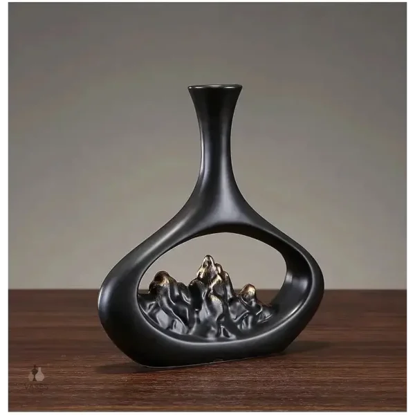 Vase creux avec finition mate et épurée