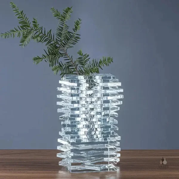 Vase décoratif en cristal, touche d'élégance