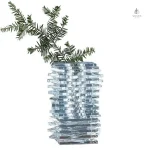 Vase design en cristal, idéal pour fleurs