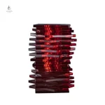 Vase contemporain en cristal, accessoire chic