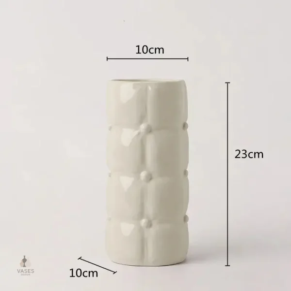 Vase en forme cylindrique, design minimaliste