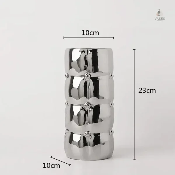 Vase cylindrique, accessoire décoratif polyvalent