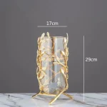 Vase cylindrique en verre, parfait pour fleurs