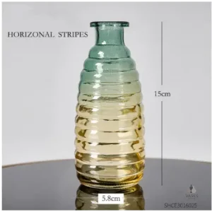 Vase en verre design cylindrique pour décoration