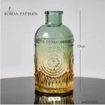 Vase en verre de forme cylindrique élégant