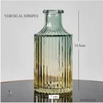 Vase cylindrique en verre pour fleurs et plantes