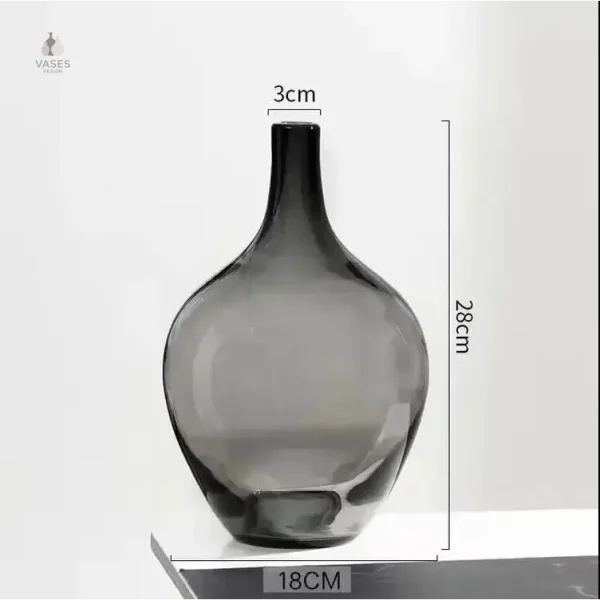 Vase dame jeanne noir, accent décoratif chic