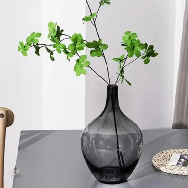 Vase dame jeanne noir pour décoration intérieure