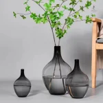 Accessoire déco : vase dame jeanne noir