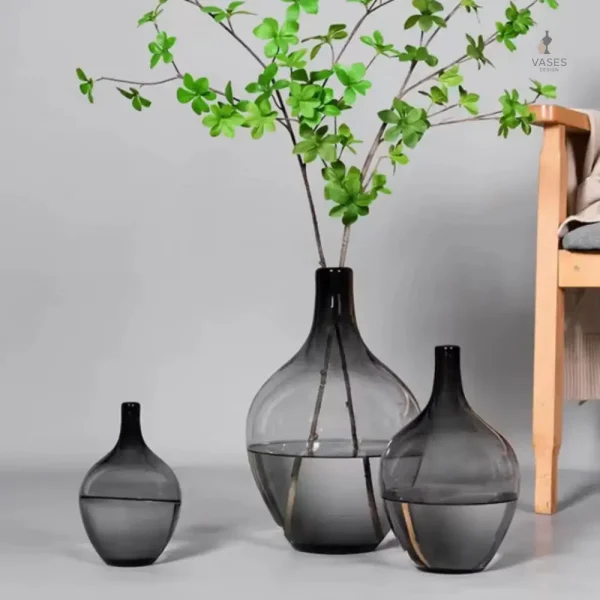 Accessoire déco : vase dame jeanne noir
