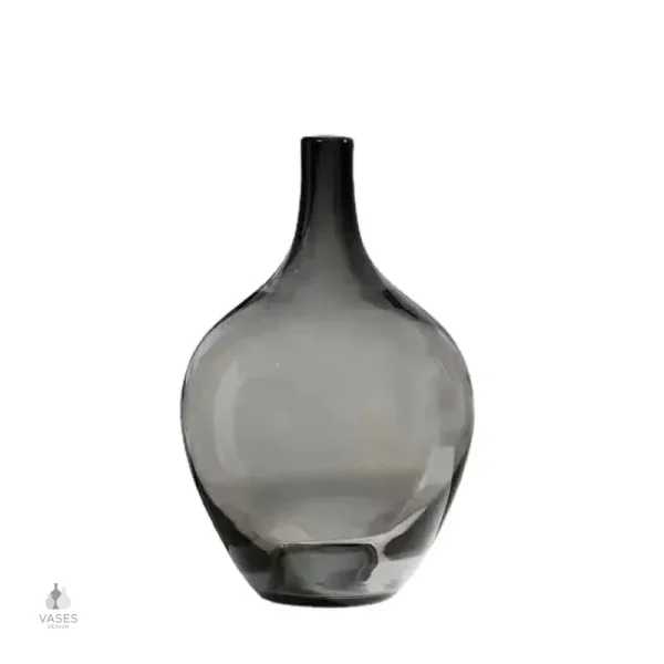 Vase dame jeanne noir, pièce unique pour la maison