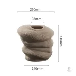 Vase contemporain pour fleurs fraîches ou sèches