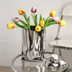 Vase haut pour arrangements floraux variés