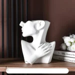 Vase demi visage créatif pour ambiance chic