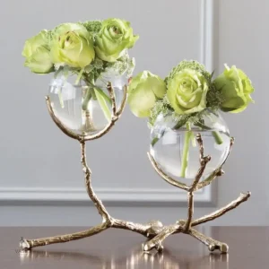 Vase design luxe en verre élégant et contemporain