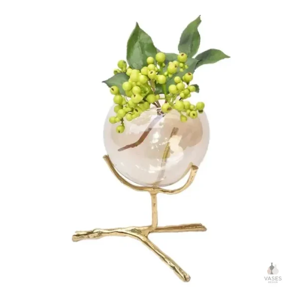 Vase décoratif en finition brillante et élégante