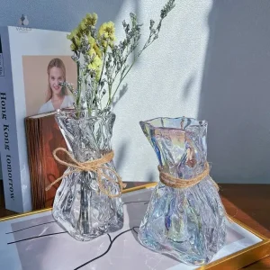Vase design en verre élégant et moderne