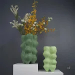 Vase design vert élégant et moderne