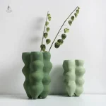 Vase vert chic pour intérieur