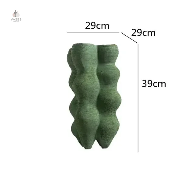 Vase vert, accessoire tendance