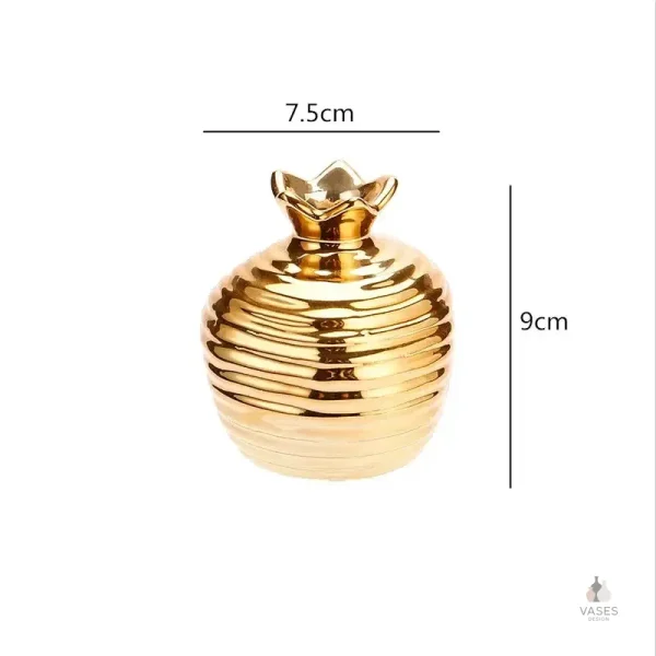 Vase économique en métal doré, style chic