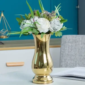 Vase en acier design moderne