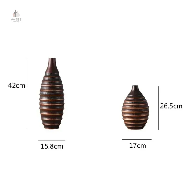 Vase en bois fait main