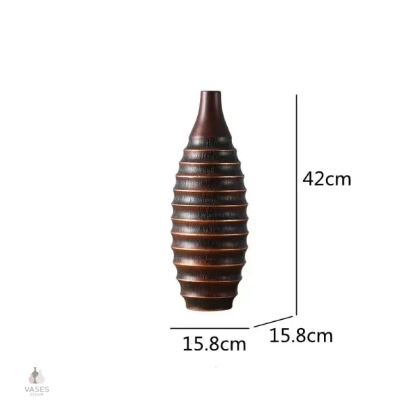 Vase en bois au design unique