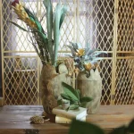 Vase en bois minimaliste