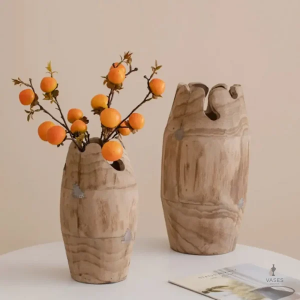 Vase en bois éco-responsable