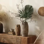 Vase décoratif en bois