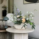 Vase coquillage en matériaux naturels pour décoration