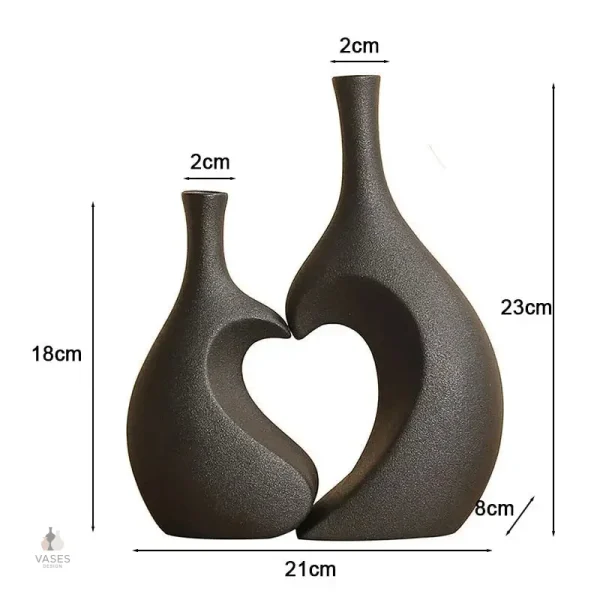 Vase cœur blanc, classique et intemporel pour votre déco