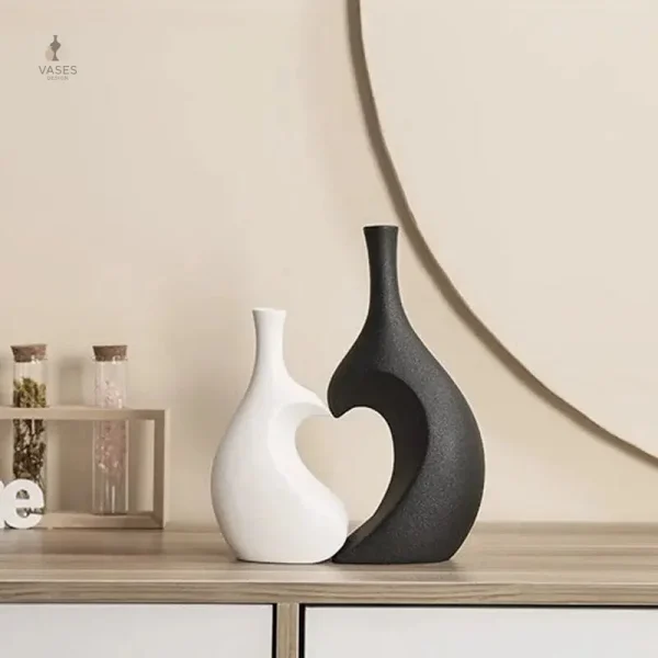 Vase cœur moderne, ajout de charme à votre espace