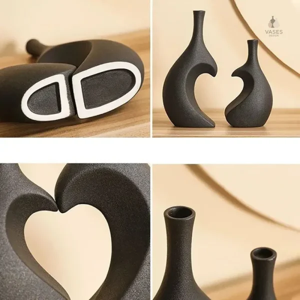 Vase en cœur, style minimaliste pour décoration chic