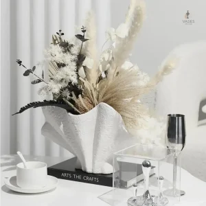 Vase coquillage élégant pour décoration intérieure