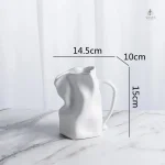 Vase unique en cruche, parfait pour centre de table