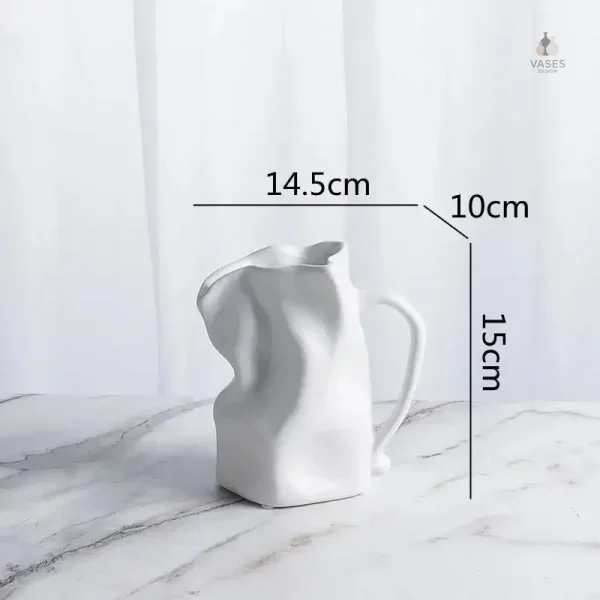 Vase unique en cruche, parfait pour centre de table