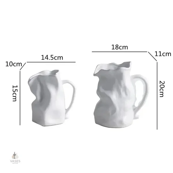 Vase en forme de cruche élégant et décoratif - vue 2