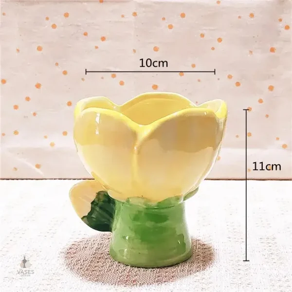 Vase décoratif en forme de pétales