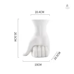 Vase moderne en forme de poing