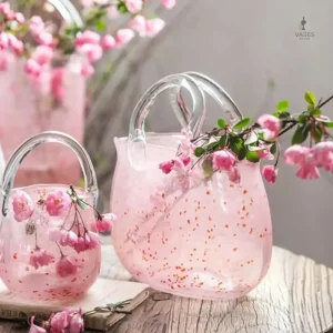Vase unique inspiré d'un sac à main