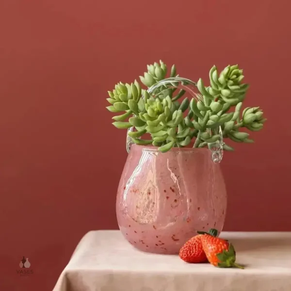 Vase décoratif, forme inspirée d'un sac